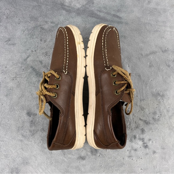 LEMS Mariner Womens Brown Leather Boat Loafers Deck Shoes EU 36 US 6-6.5 - Picture 6 of 10